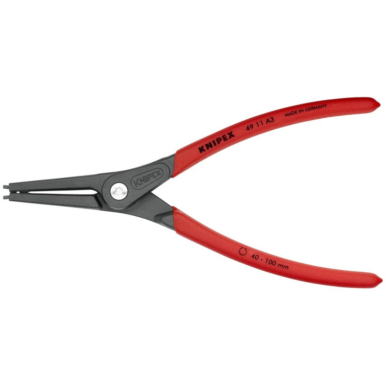 Knipex 4911A3SBA External Precision Snap Ring Pliers: 9"