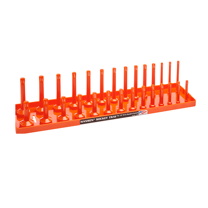 Hansen Global 1205 - 1/2″ Drive Standard Regular & Deep Socket Holder – Orange