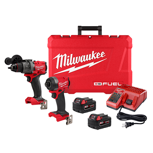 Milwaukee 3697-22 M18™ FUEL 2-Tool Combo Kit: Hammer Drill/Impact