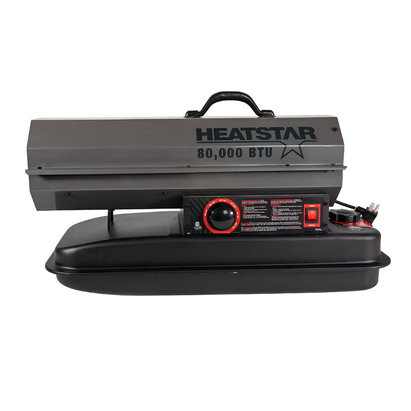 Heatstar HS80KT 115V 10A 80,000 BTU Kerosene Forced Air Heater