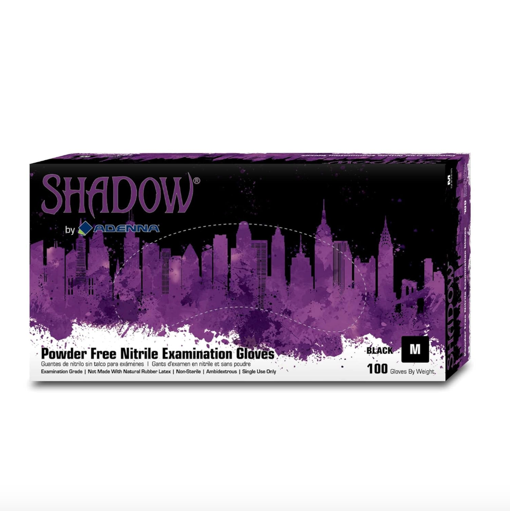Adenna Shadow Nitrile Powder Free Exam Gloves - Box of 100 (XL and 2XL - Box of 90)