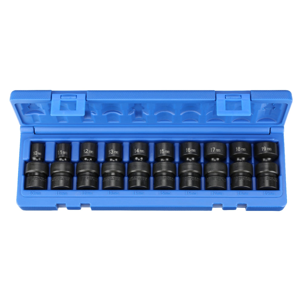 Grey Pneumatic 1210UM 3/8'' Drive Standard Length Universal Socket Set
