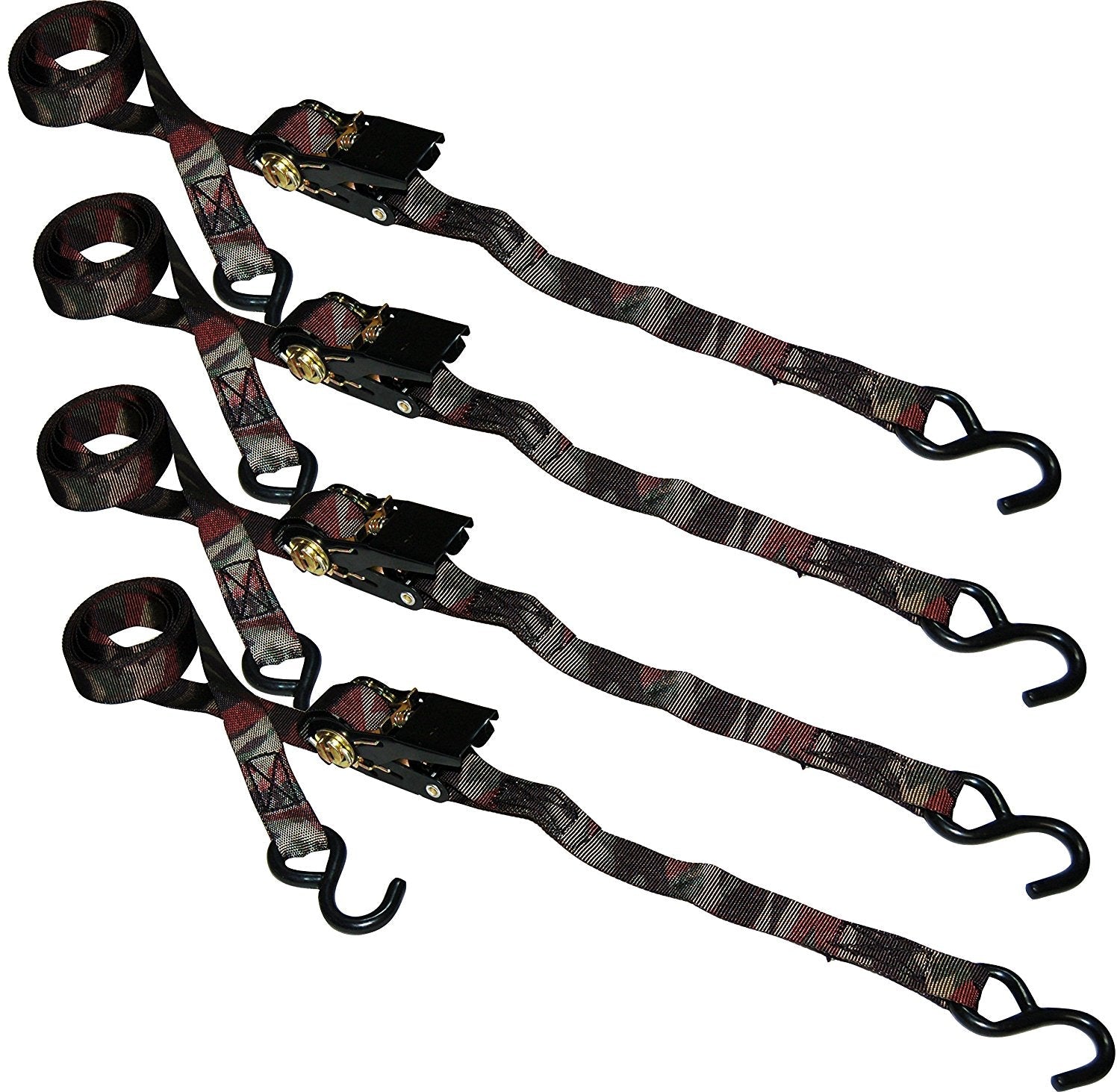 S-Line SL66 - 4 Pack Ratchet Tie Down 1" x 8'