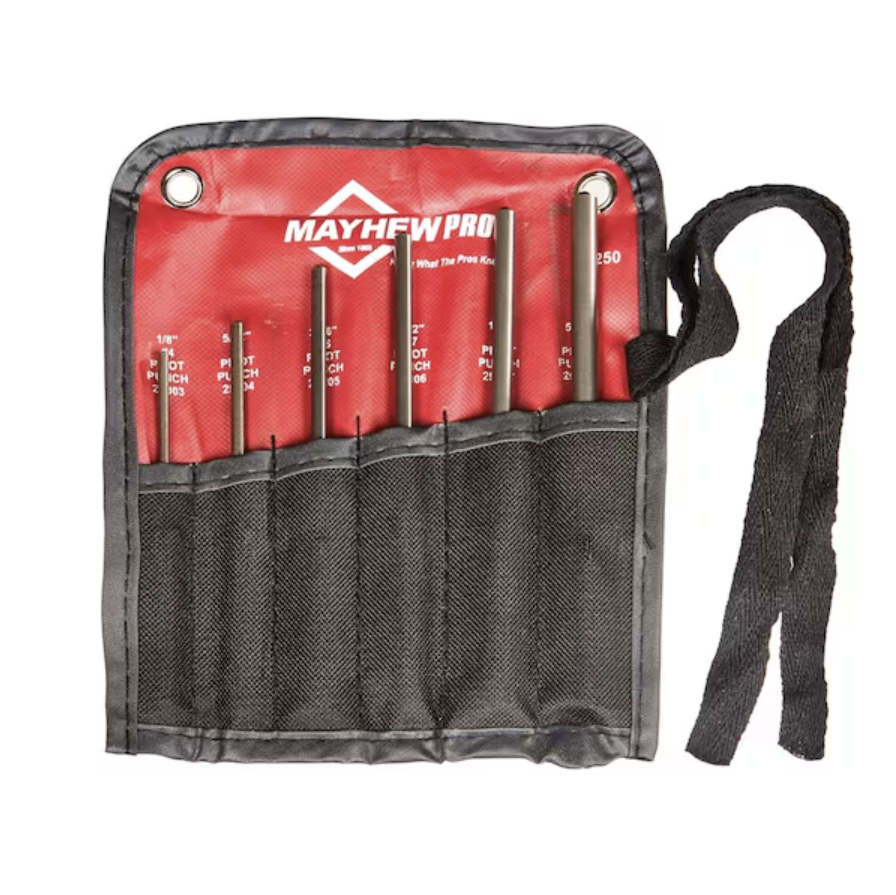 Mayhew 62250 – 6pc Pro Pilot Punch Kit