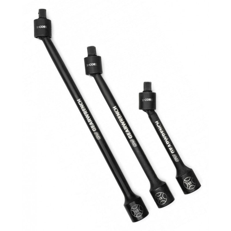 GearWrench 84721N Pinless Universal Joint Impact Extension Set- 3 Piece, 1/2" Drive