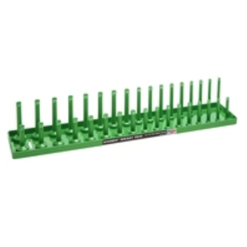 Hansen Global 1204 - 1/2″ Drive Metric Regular & Deep Socket Holder – Green