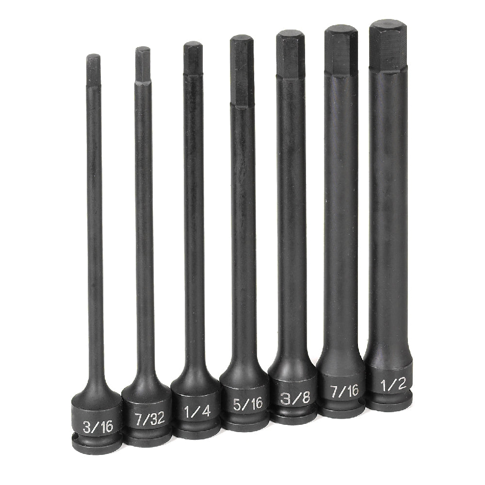 Grey Pneumatic 1247MH 3/8" Drive - 4" Length - Hex Driver Set Metric