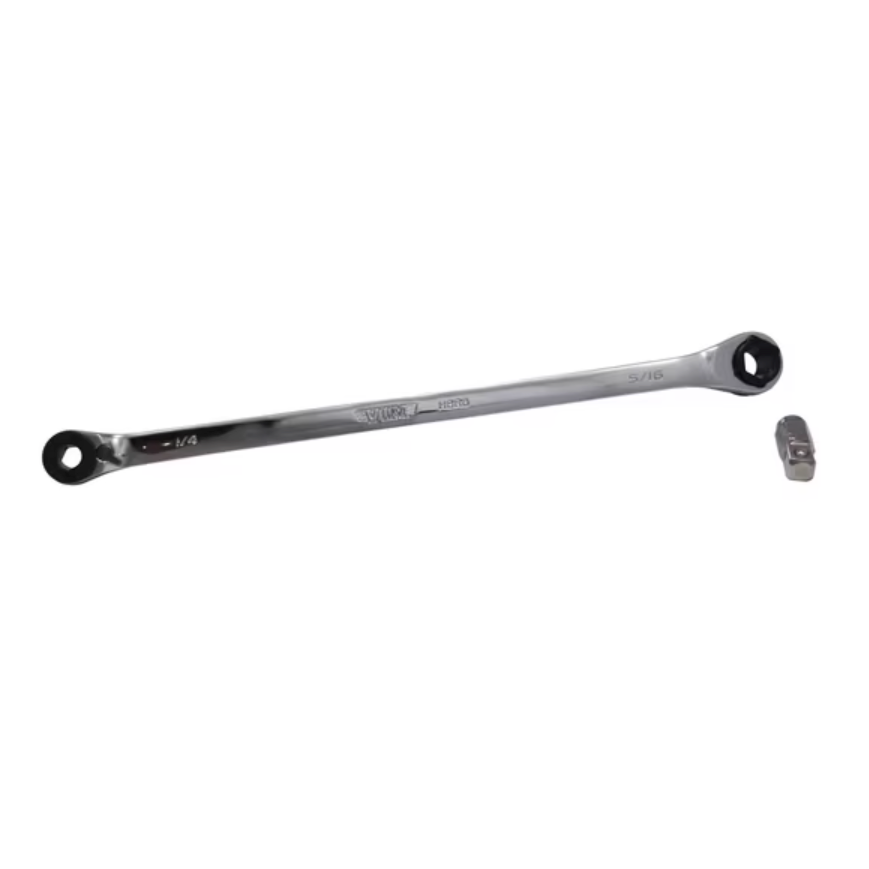 VIM Tools HBR8 - 8″ Hex Bit Ratchet, 1/4″ and 5/16″ hex with 1/4″ Square Drive Insert