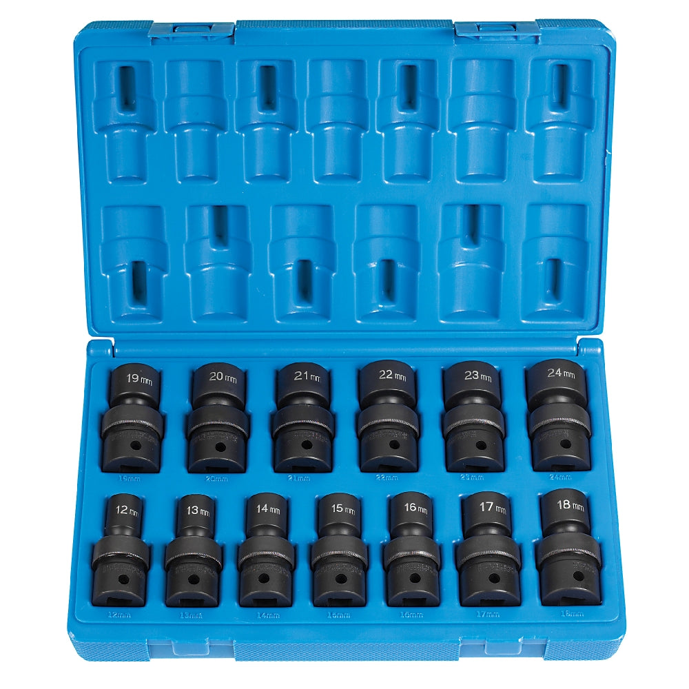 Grey Pneumatic 1313UM 1/2'' Drive Standard Length Universal 13PC Socket Set